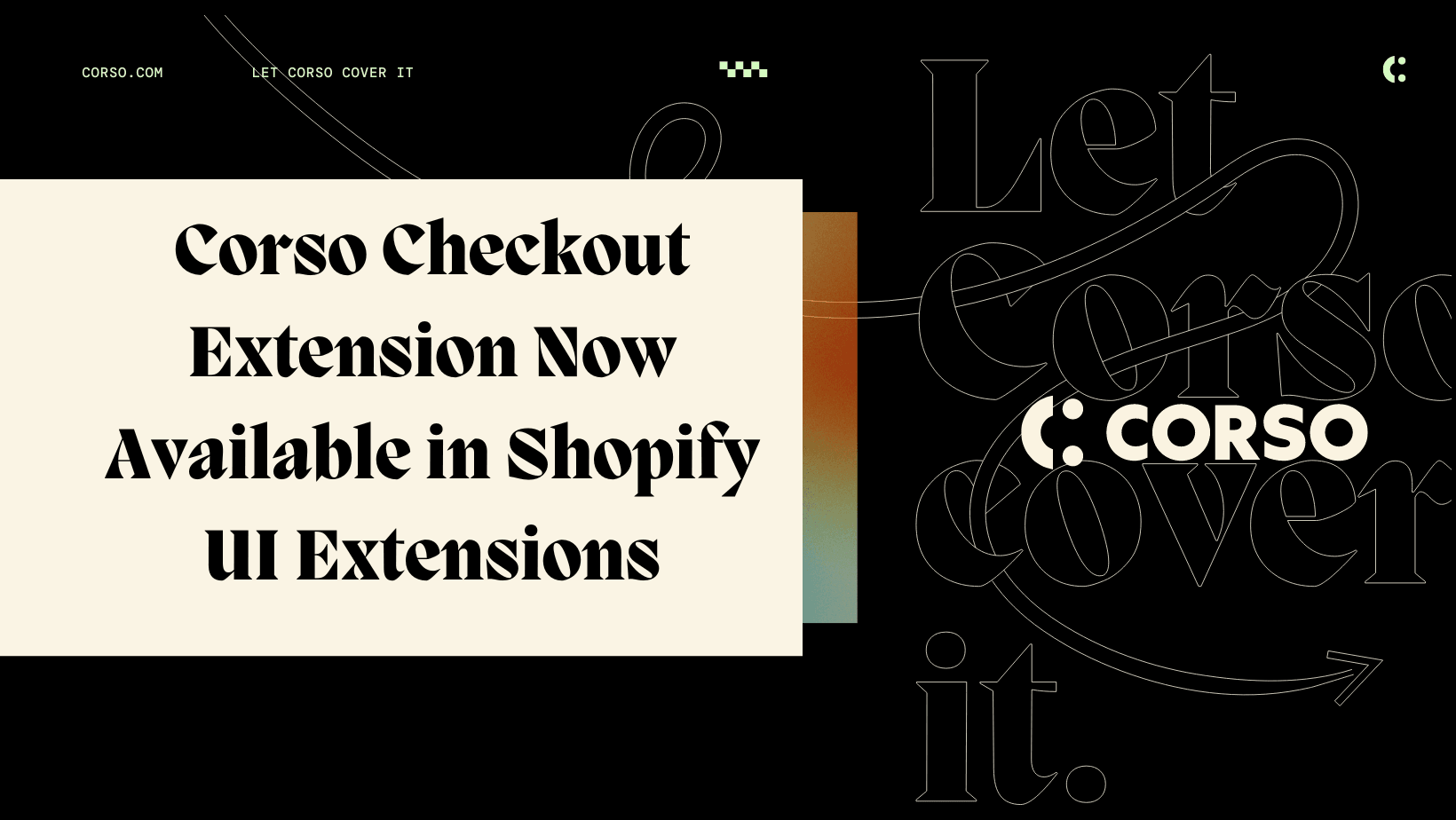 Corso Checkout Extension Now Available